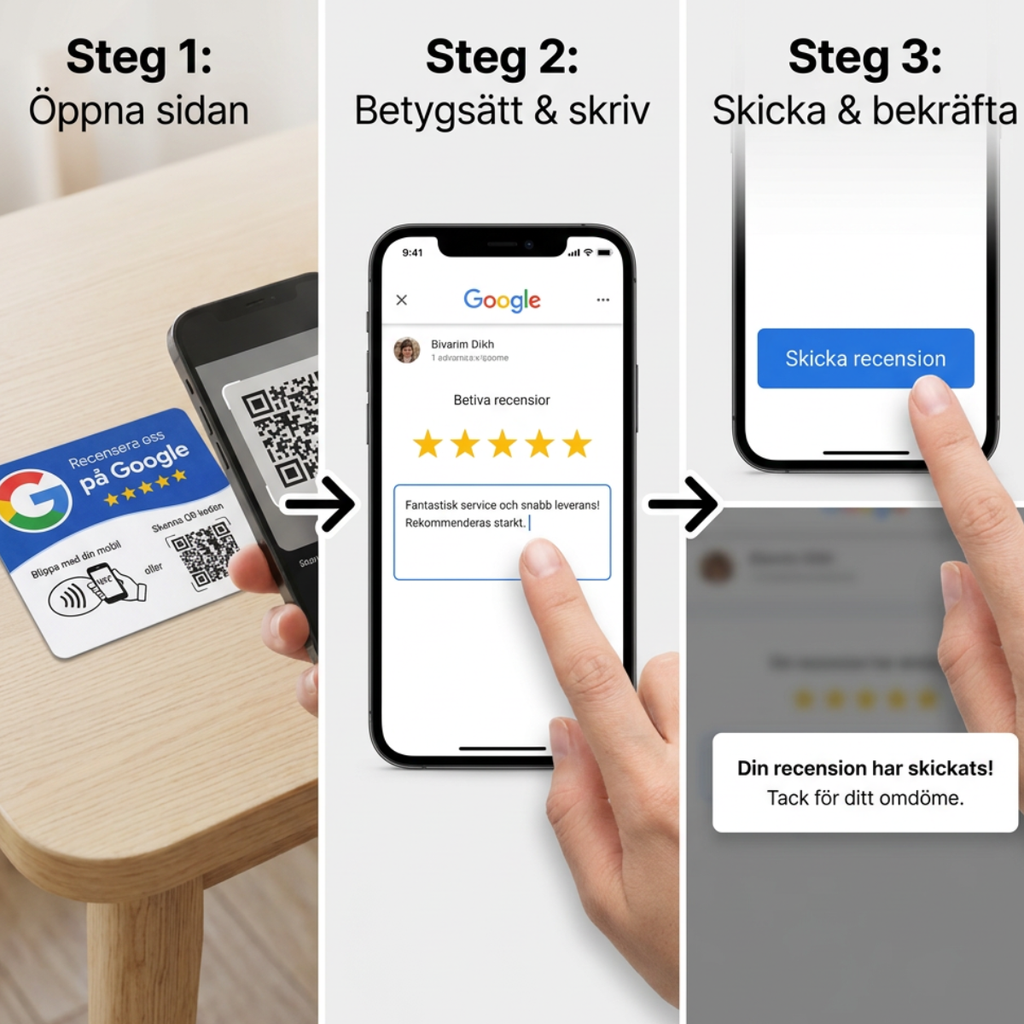 Google Recensionskort - Smidig lösning för fler kundomdömen